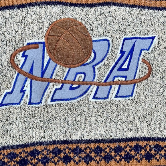 80s / 90s Vintage NBA Sweater Wool Unisex Size XS - Small - Picture 2 of 2
